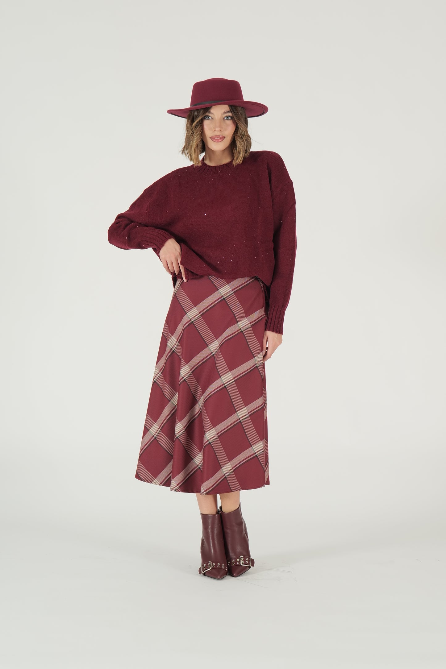 Maglione con micro paillettes