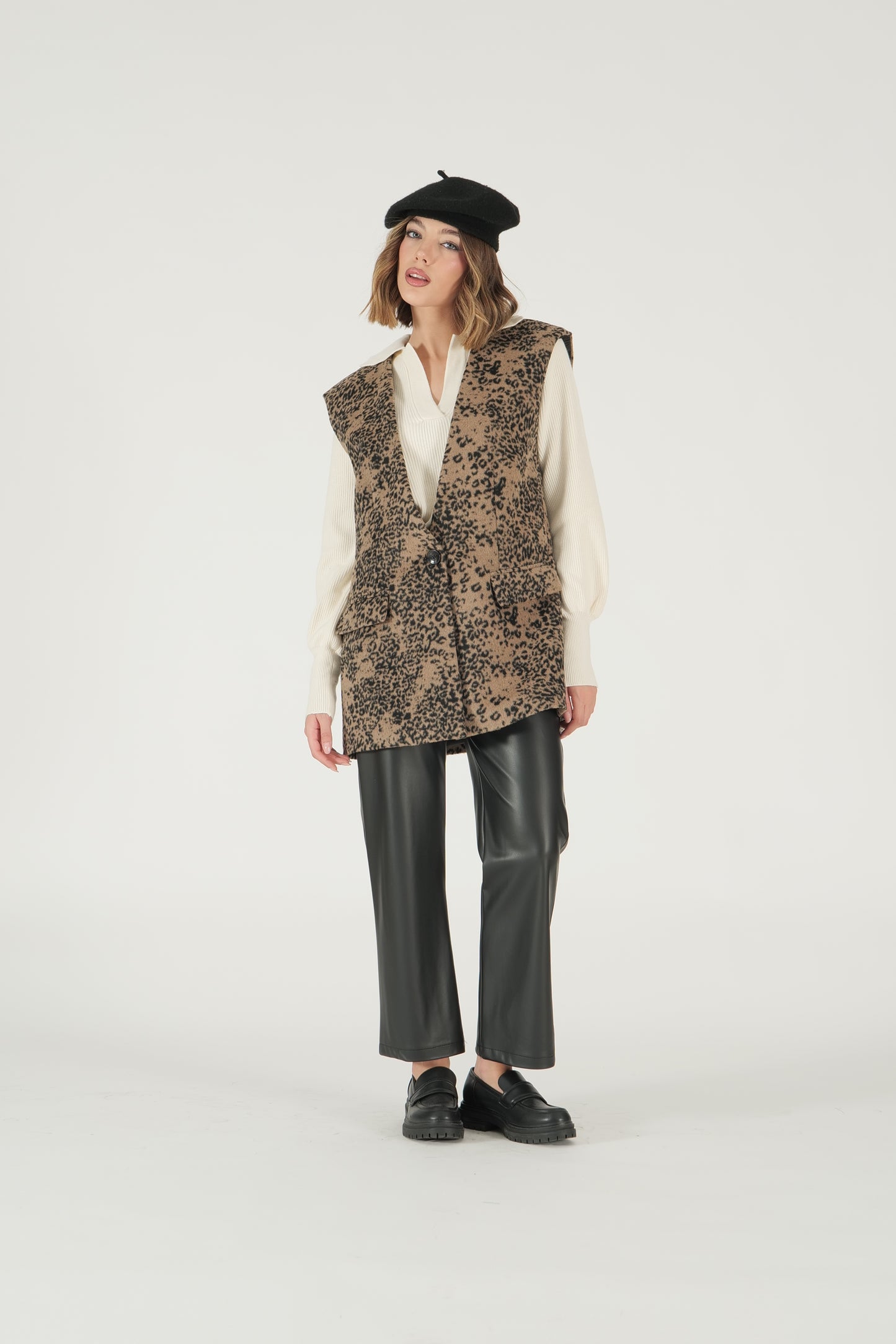 Pantalone in ecopelle