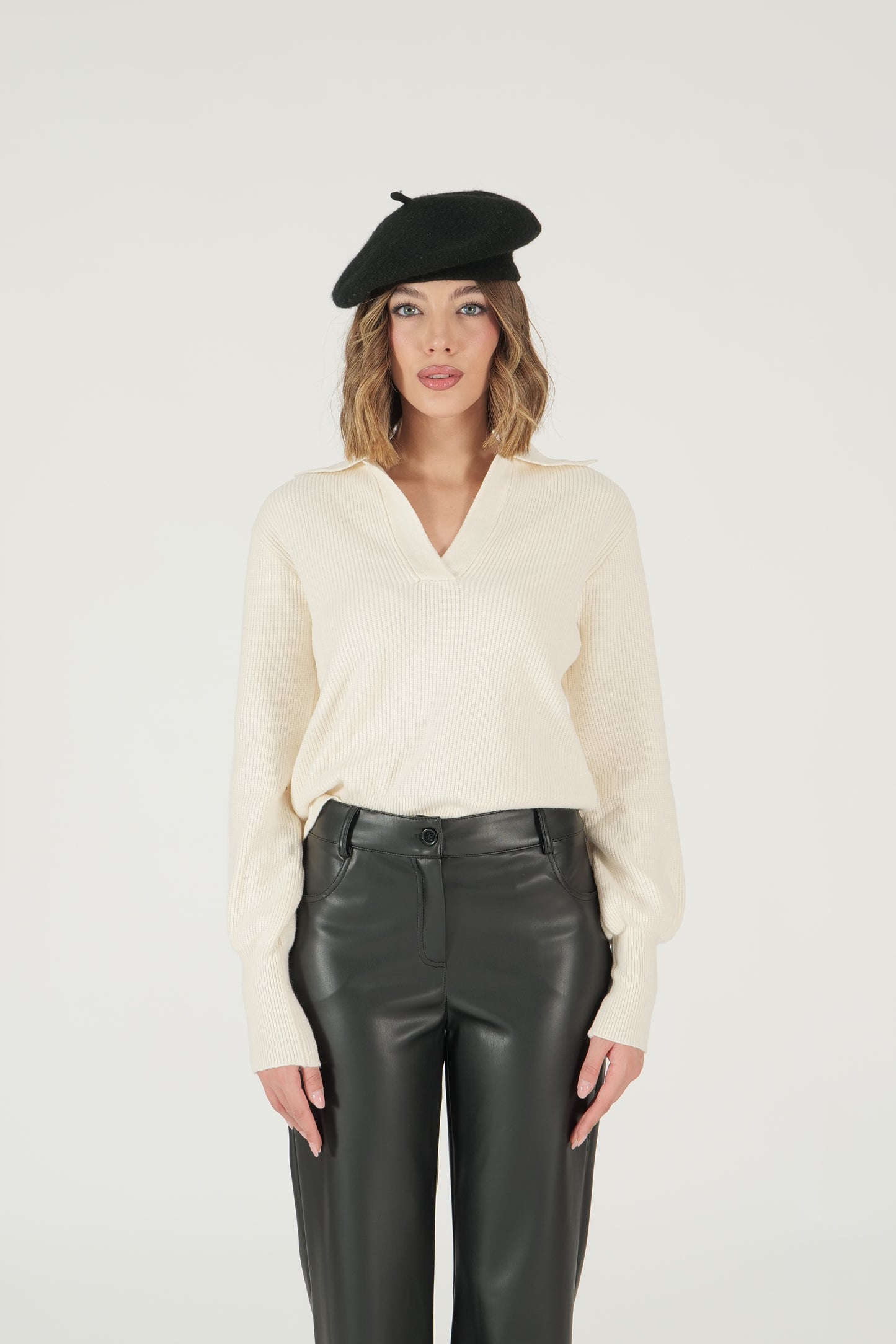 Pantalone in ecopelle