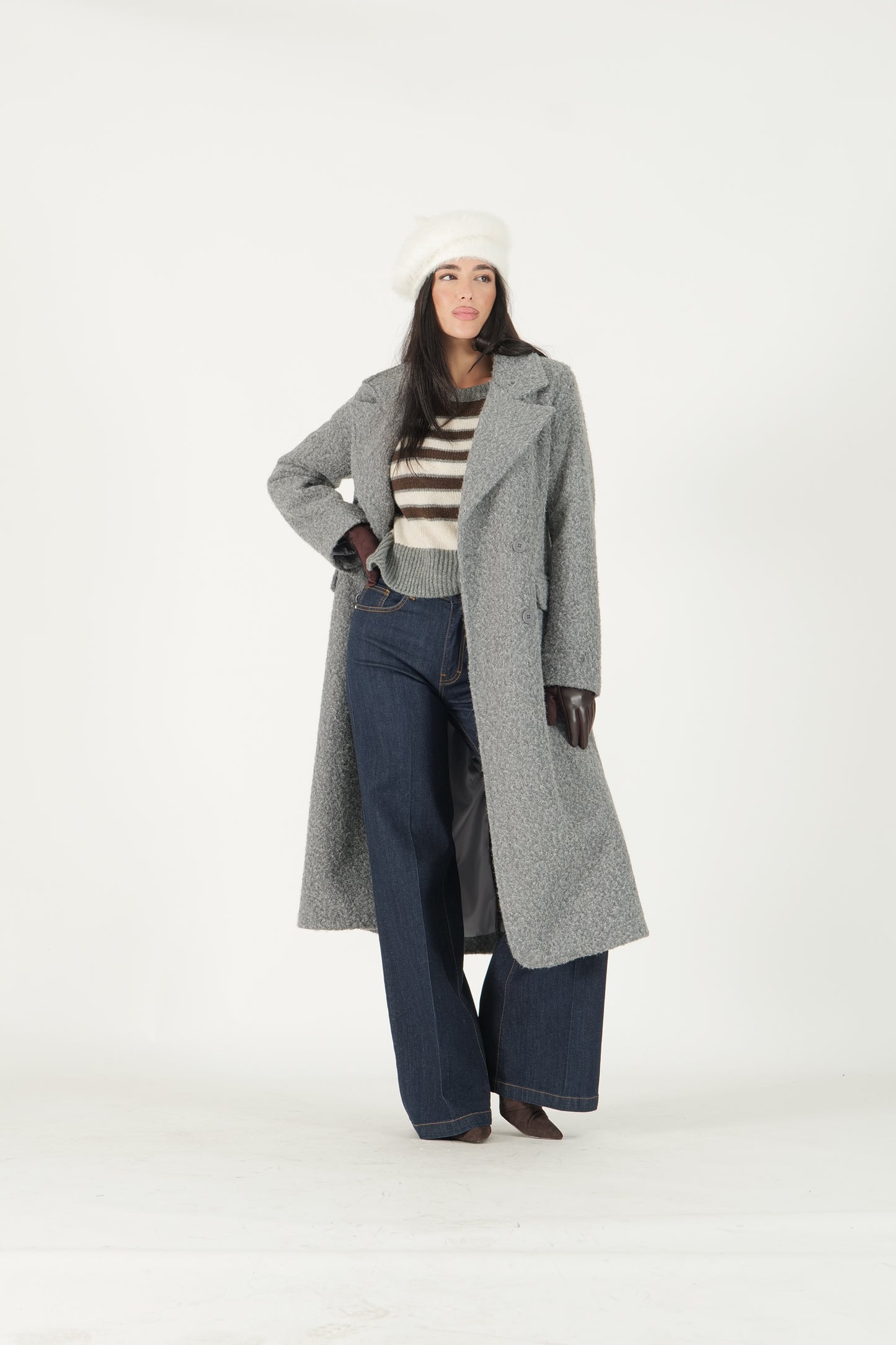 Cappotto lungo doppiopetto