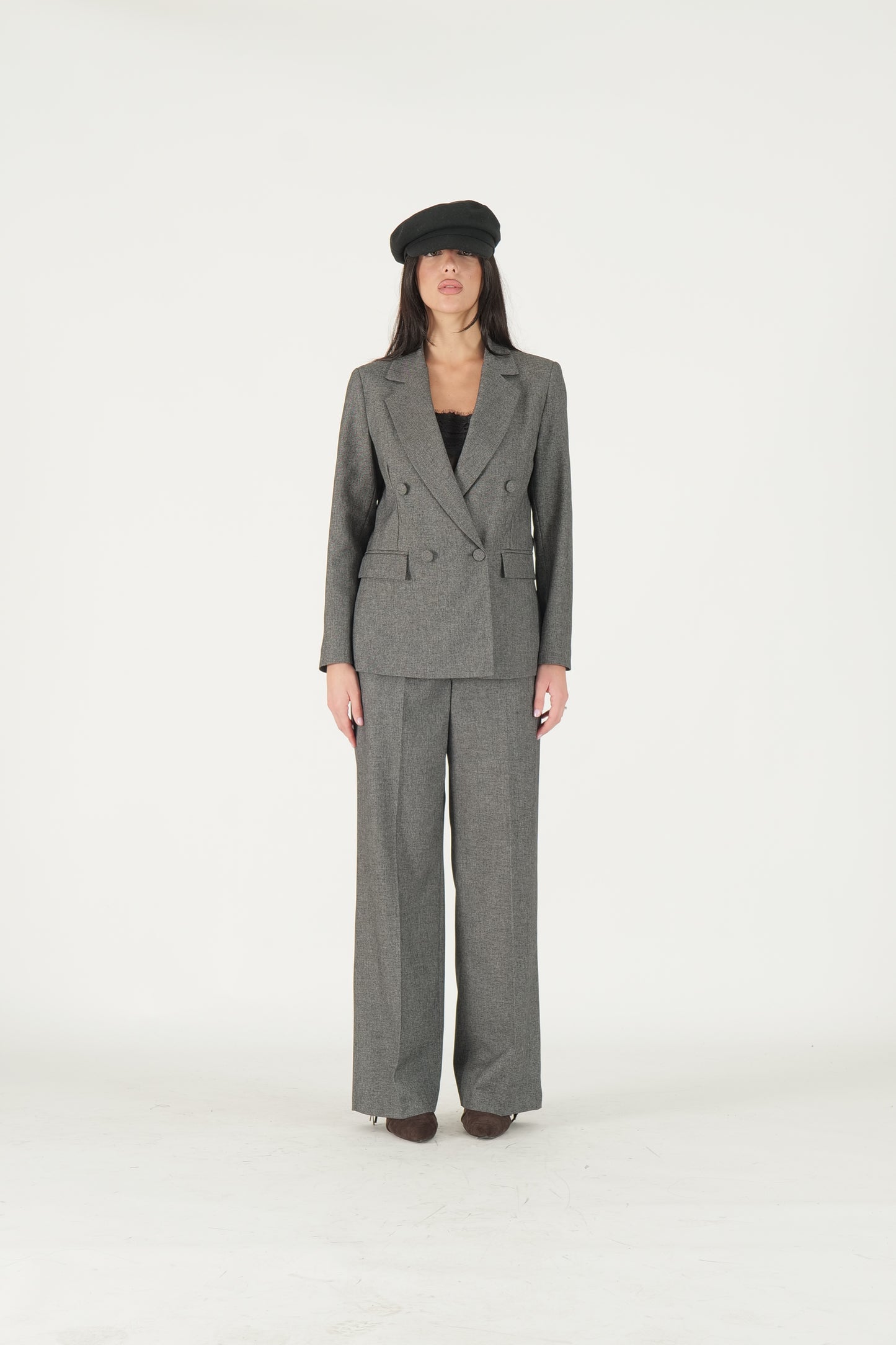 Pantalone palazzo con cintura