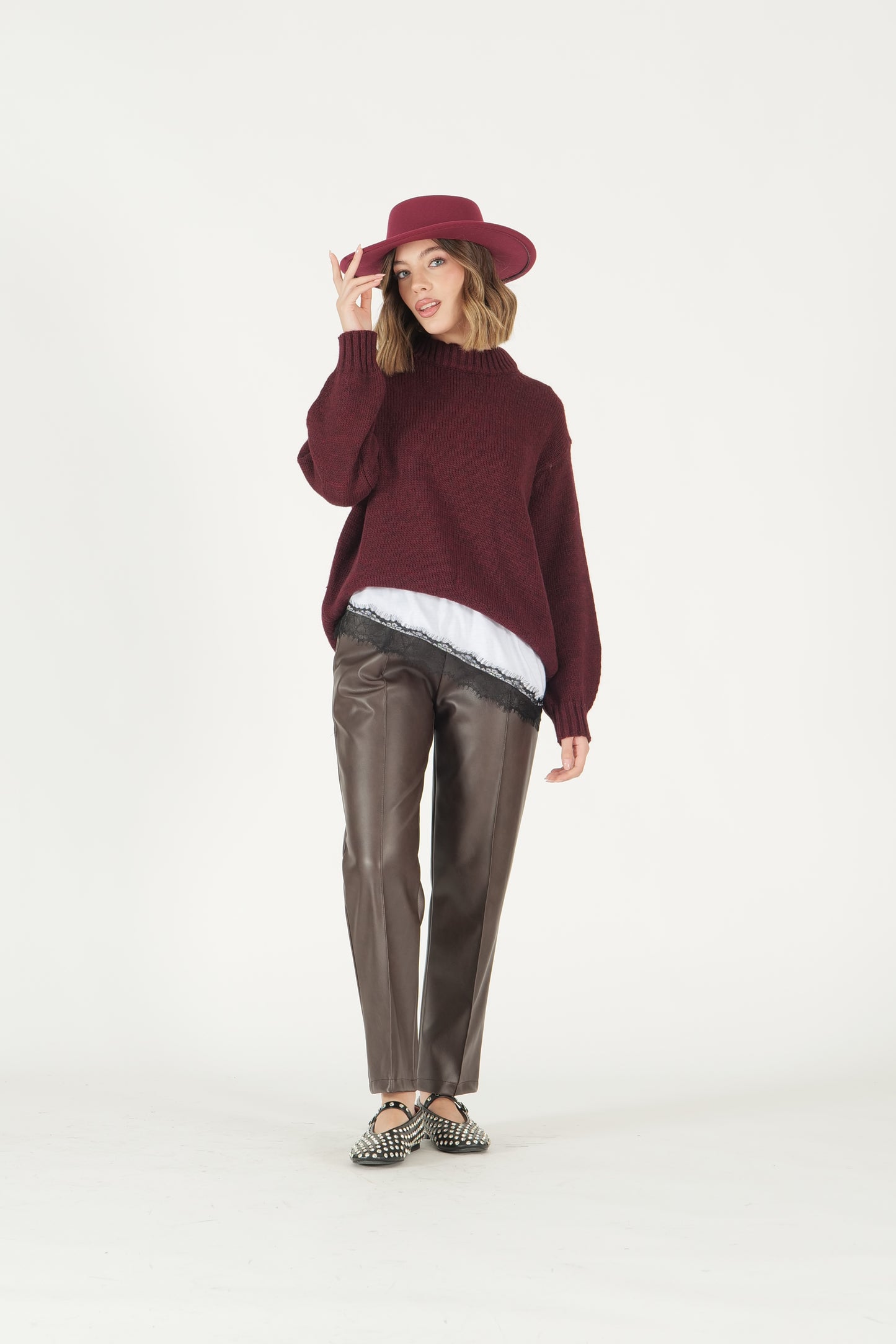 Maglione girocollo over
