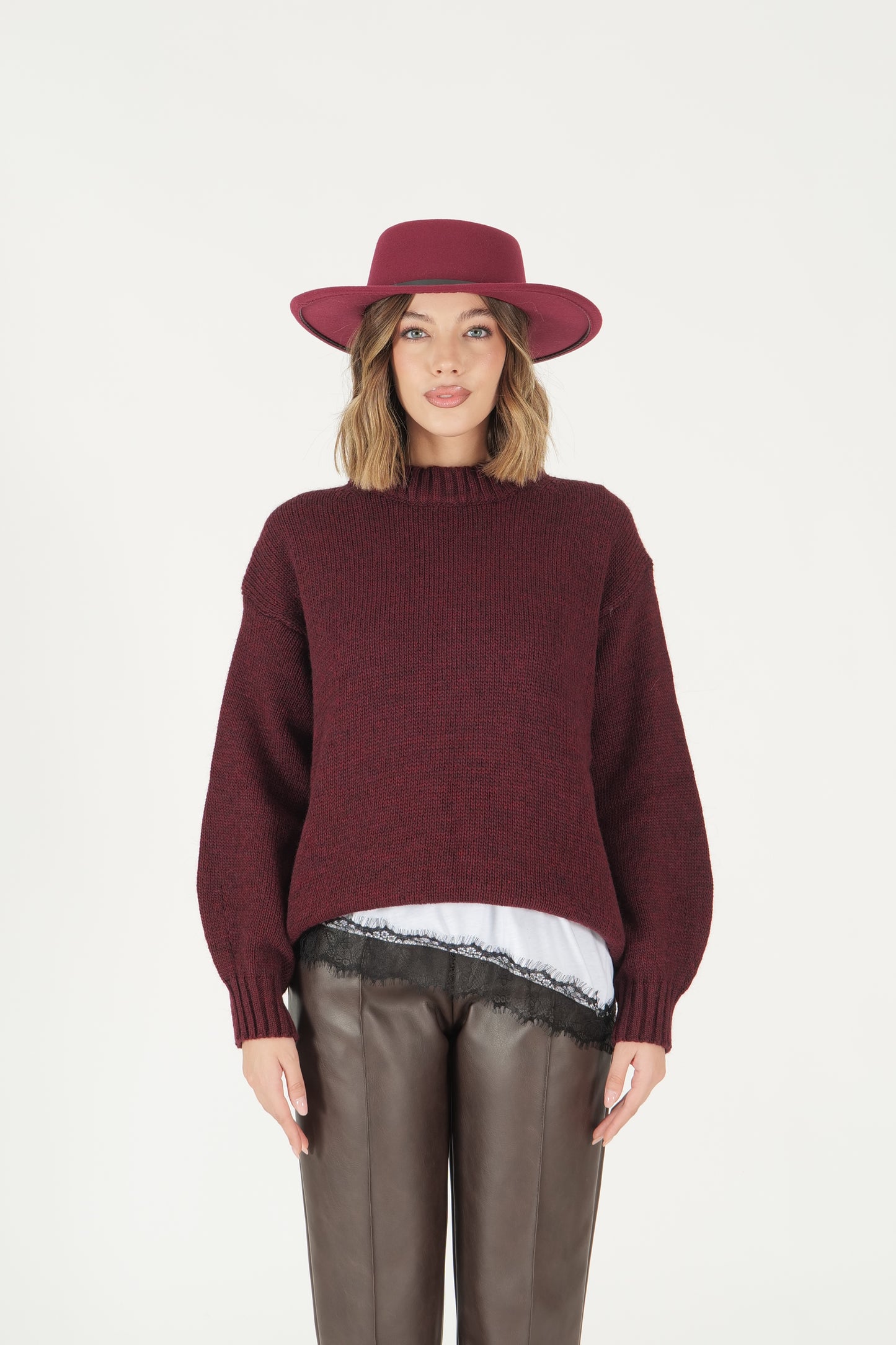 Maglione girocollo over