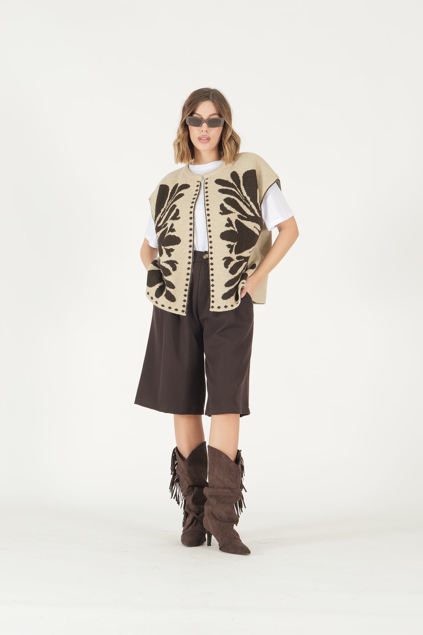 Gilet jacquard