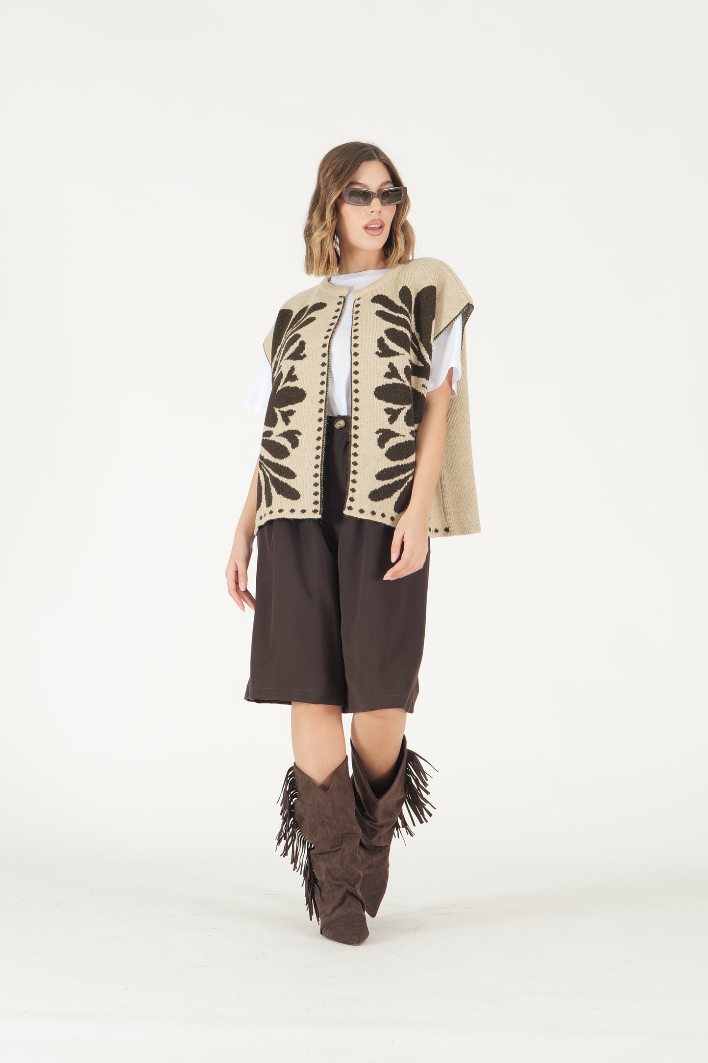 Gilet jacquard