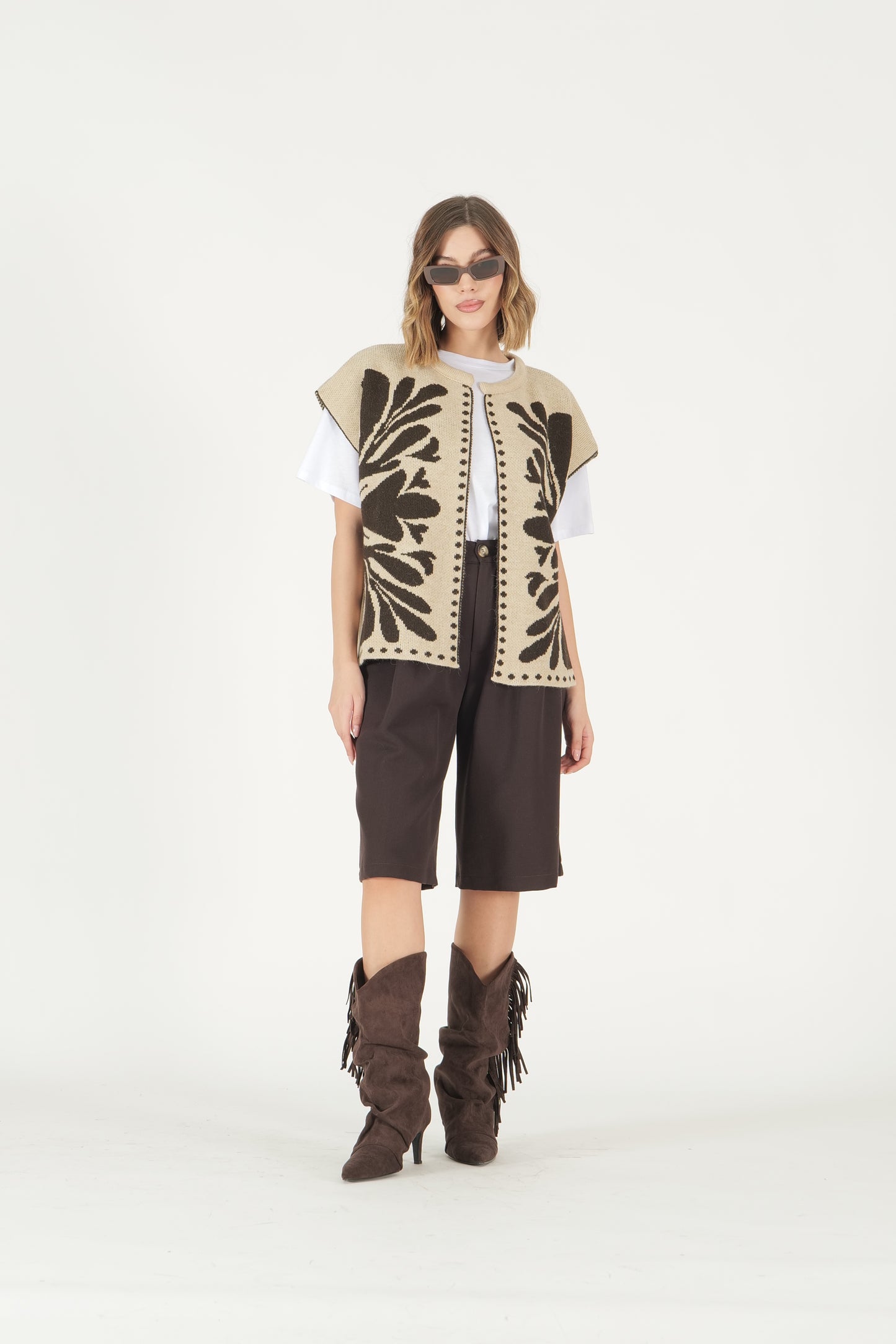 Gilet jacquard