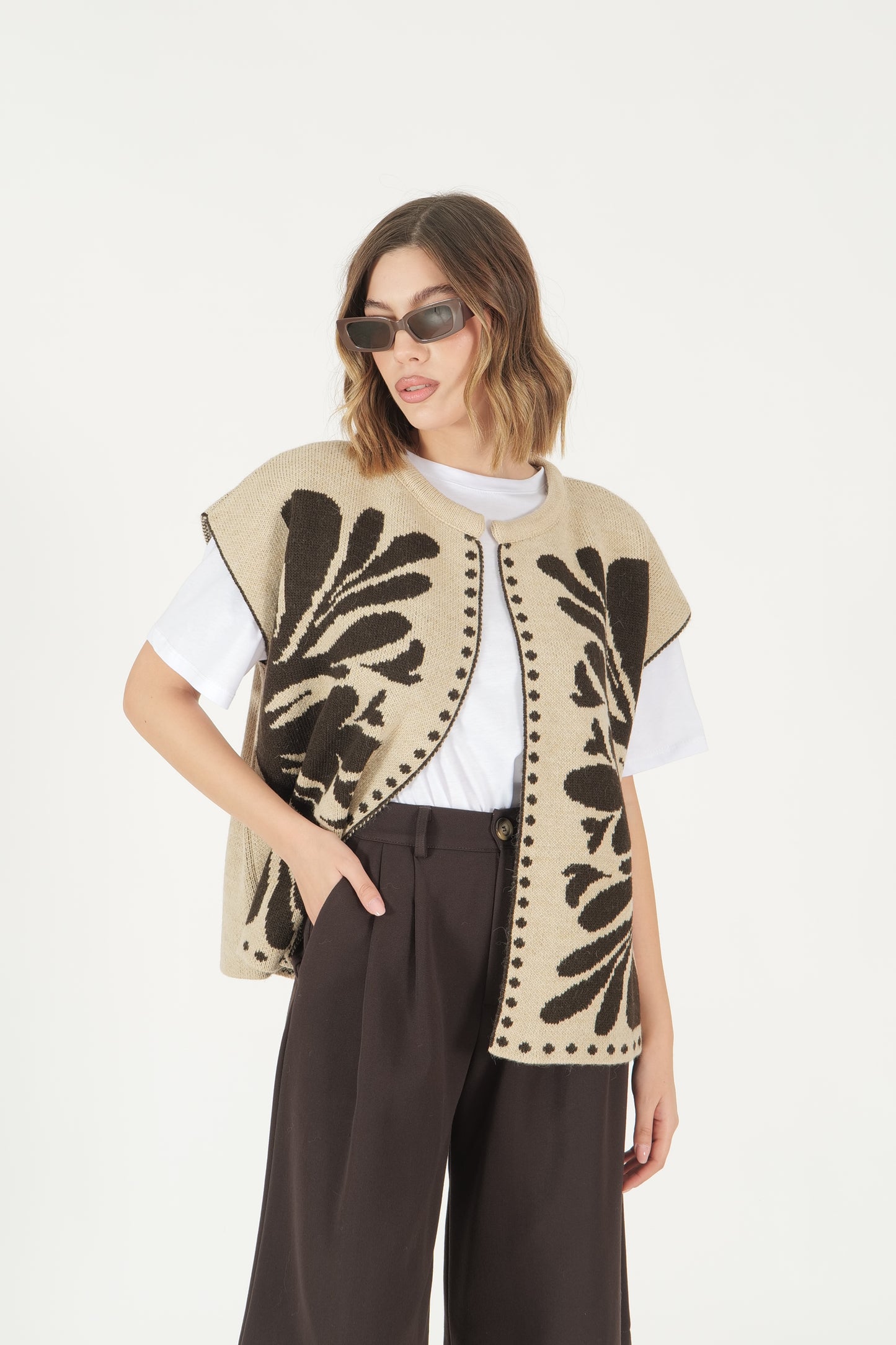 Gilet jacquard