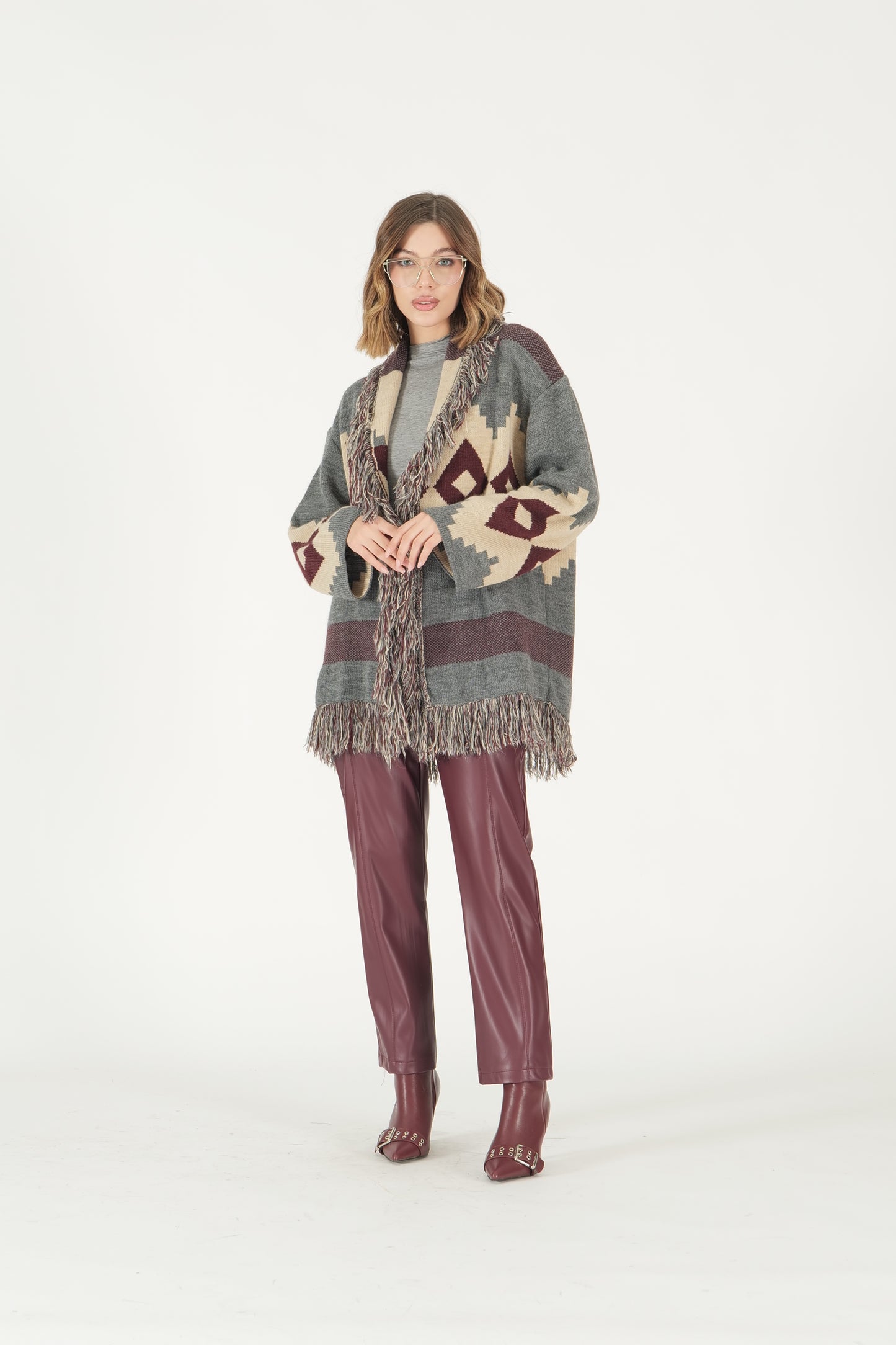 Cardigan jacquard