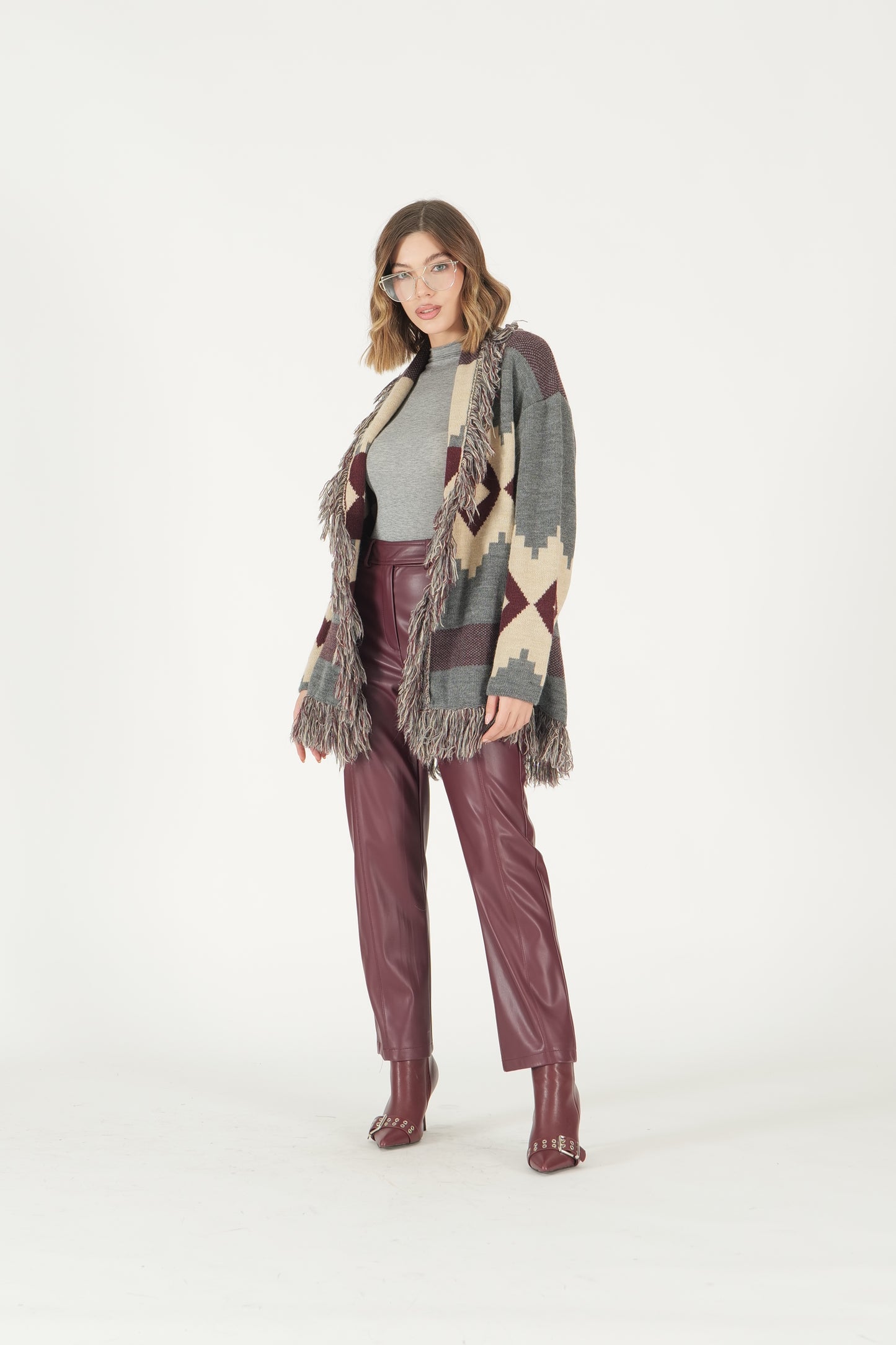 Cardigan jacquard