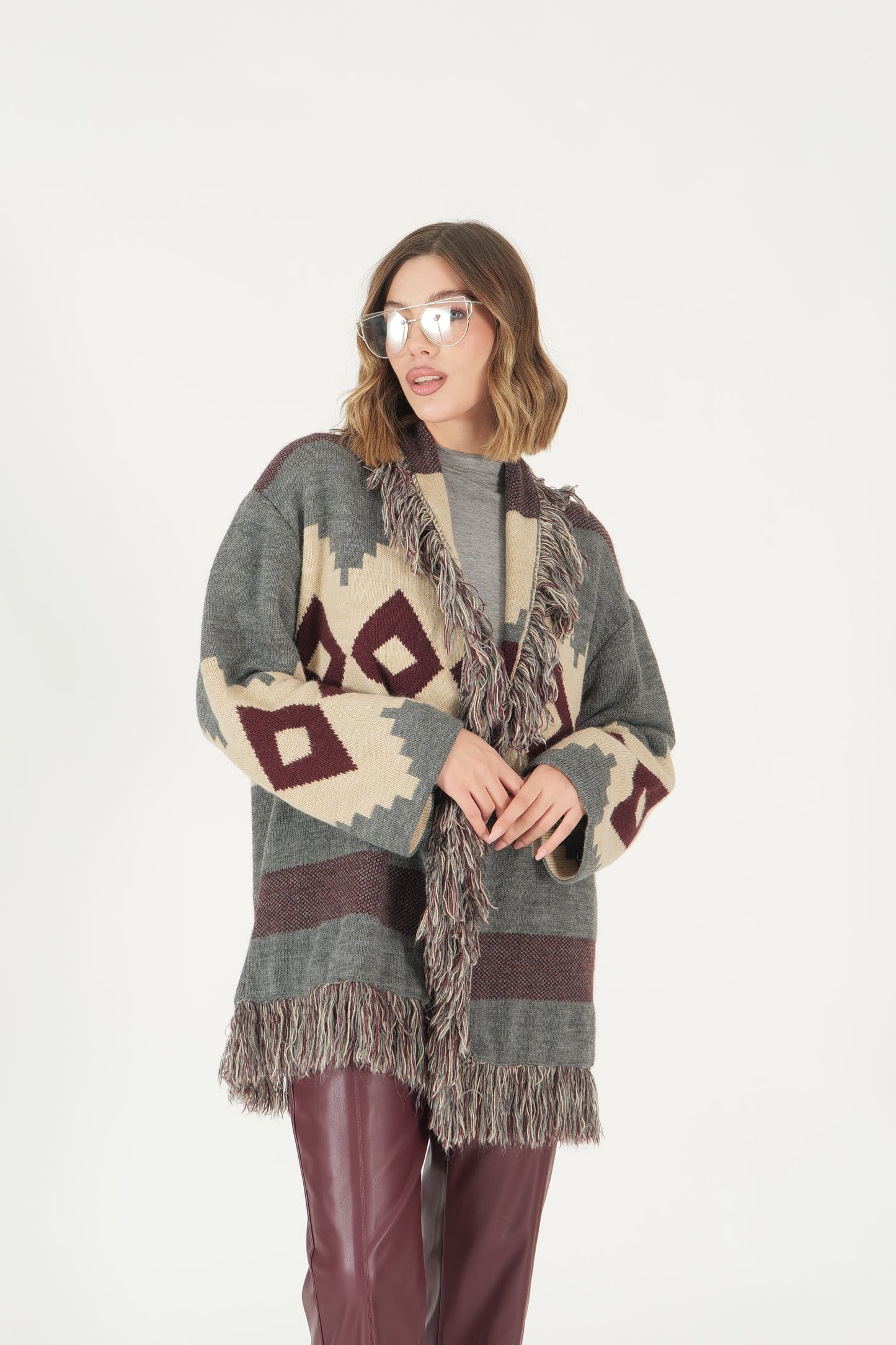 Cardigan jacquard