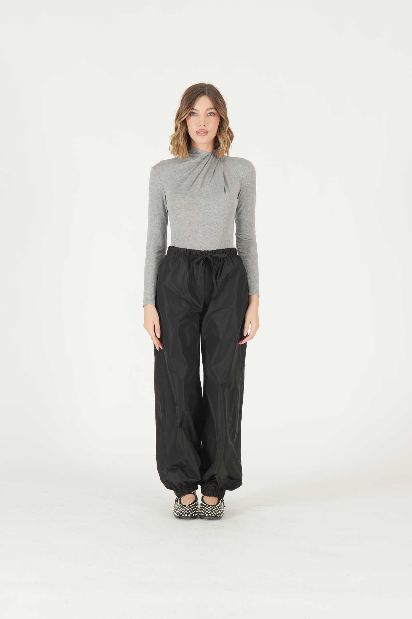 Pantaloni a palloncino drappeggiati