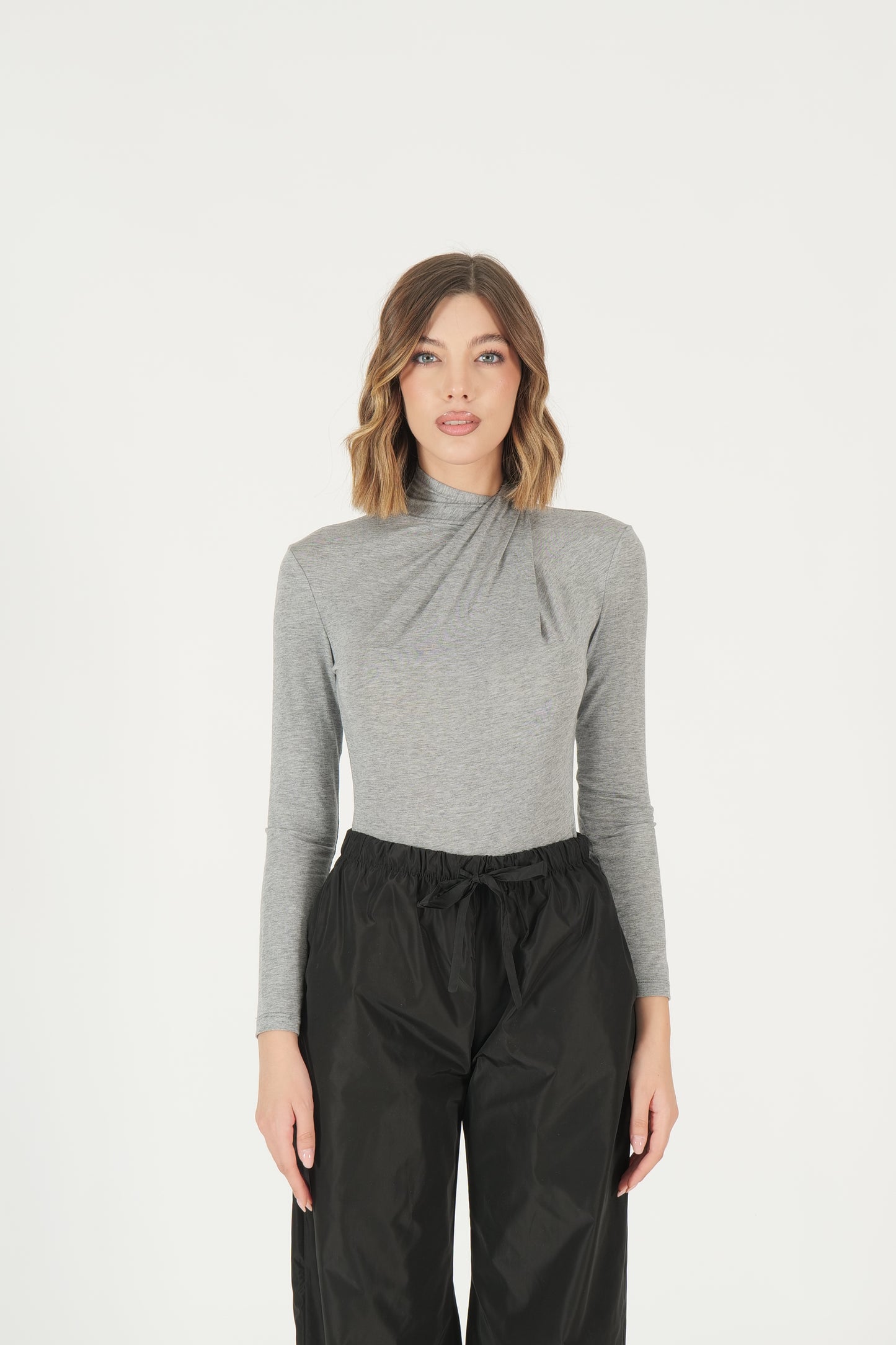 Pantaloni a palloncino drappeggiati