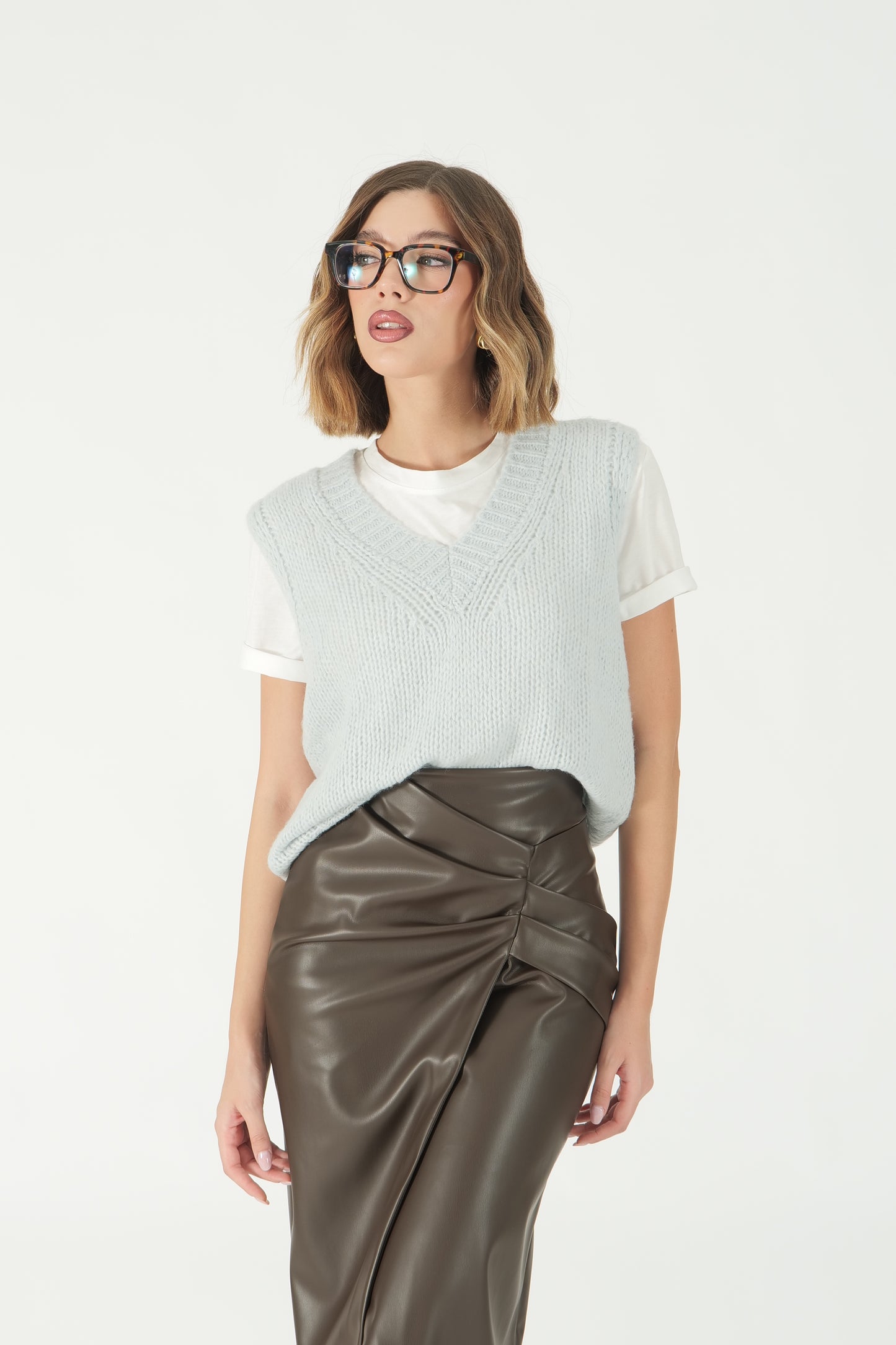 Gilet scollo a V