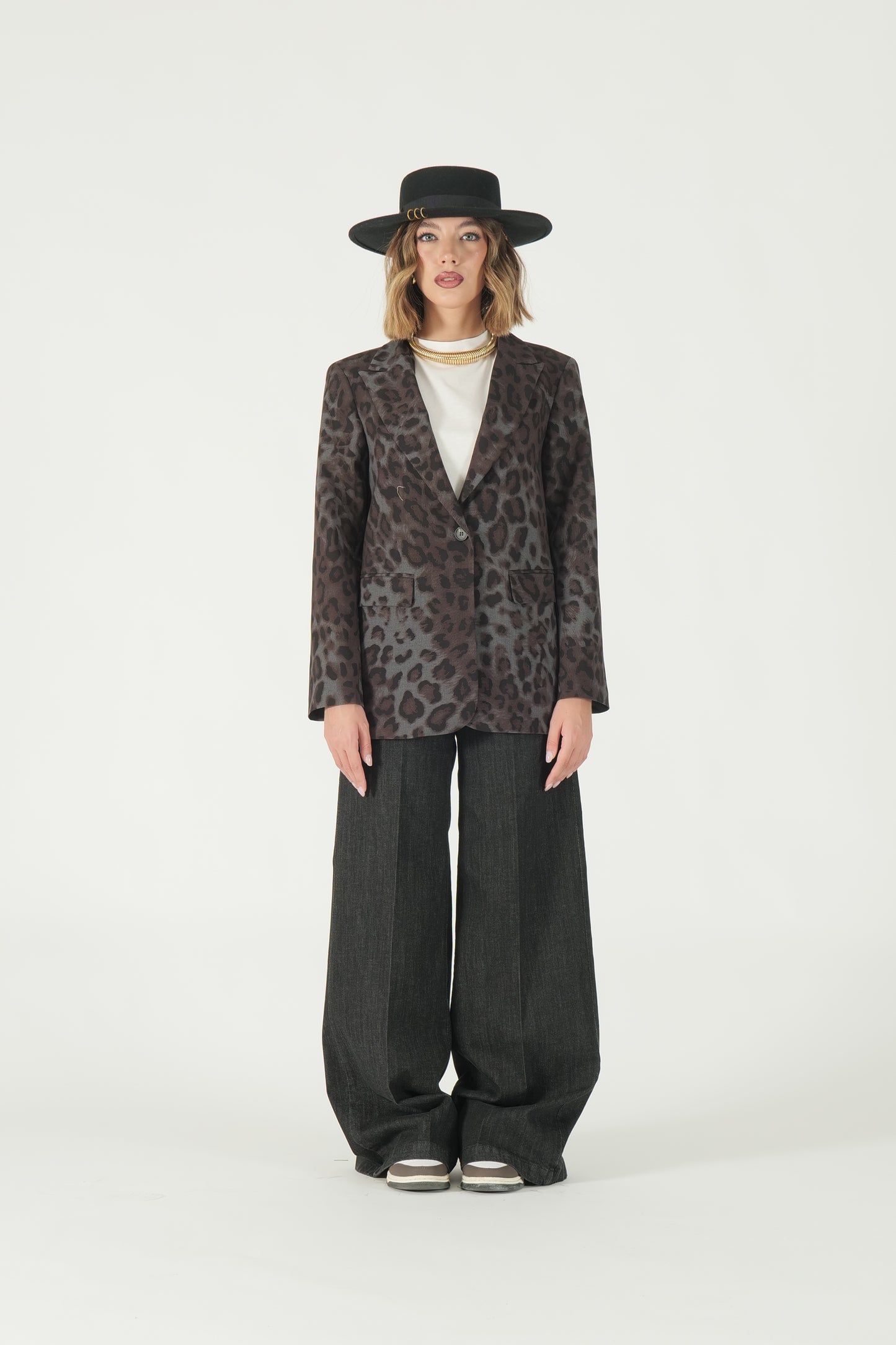 Jeans palazzo nero