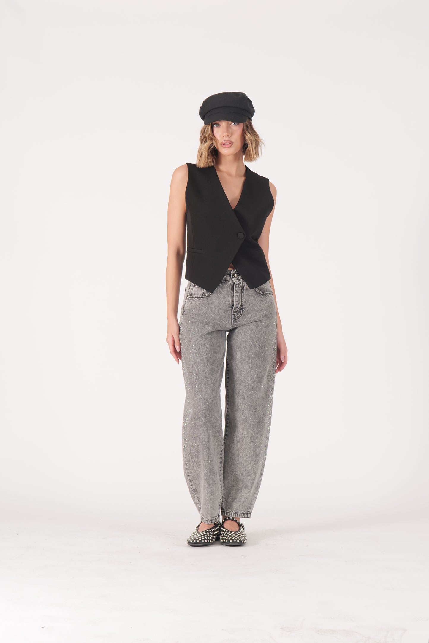 Jeans con strass