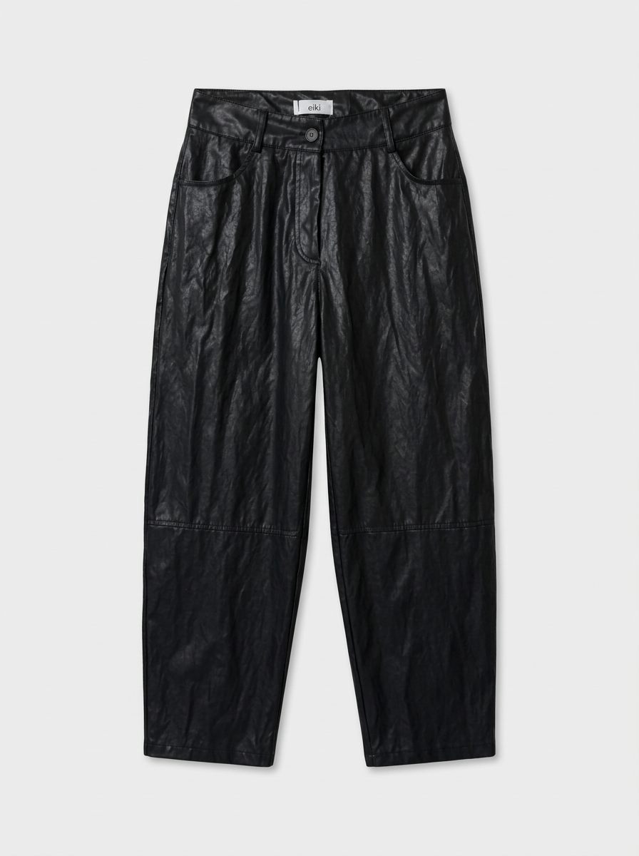 Pantaloni balloon ecopelle