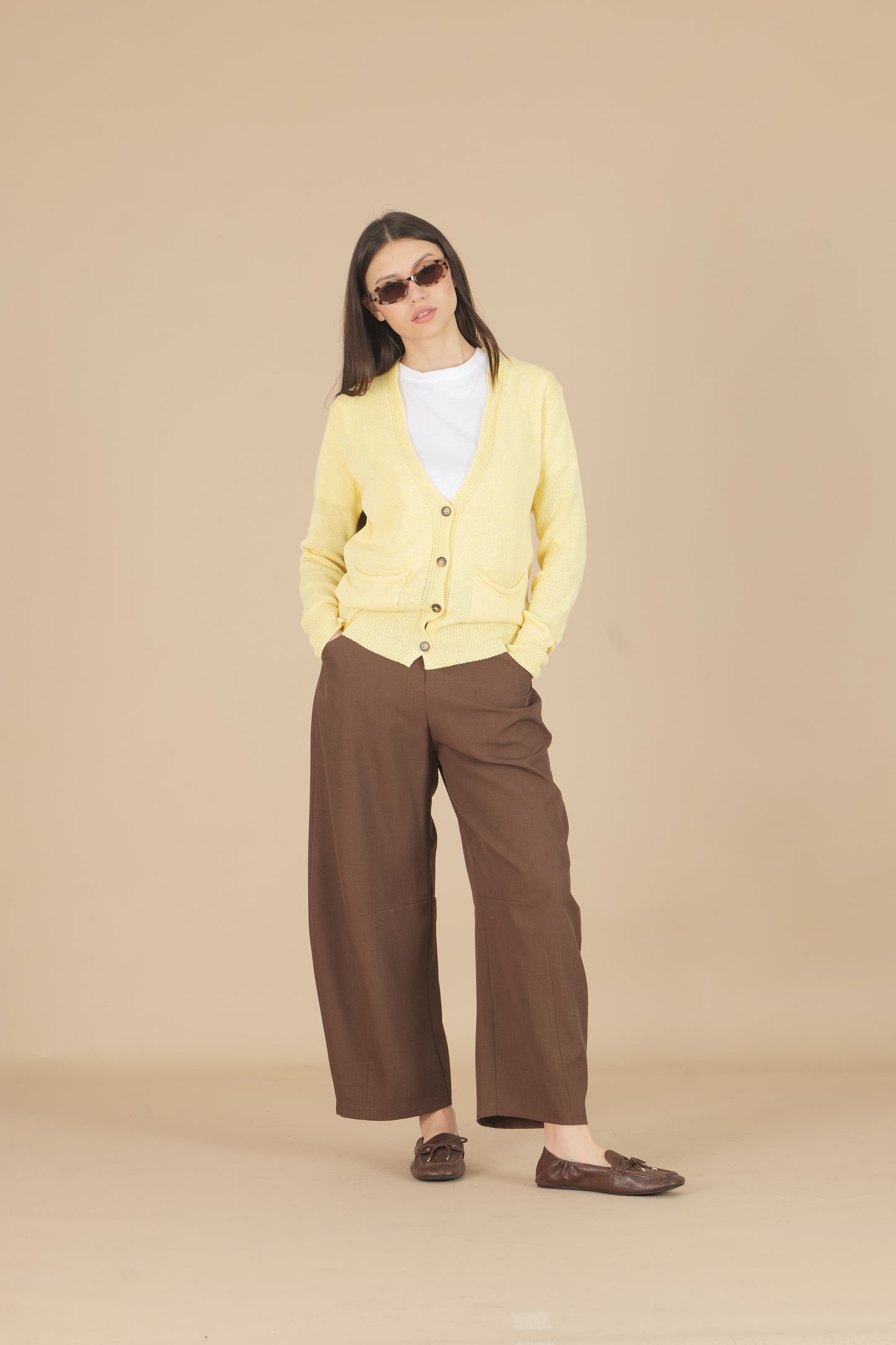 Cardigan con bottoni