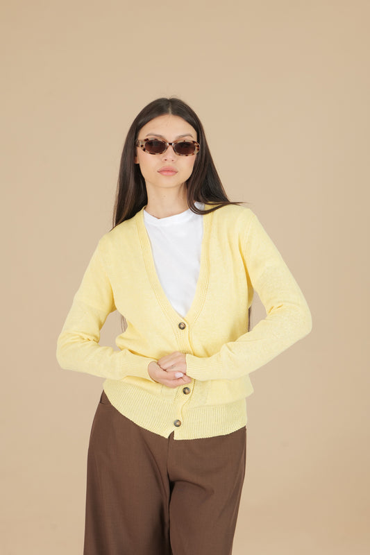 Cardigan con bottoni