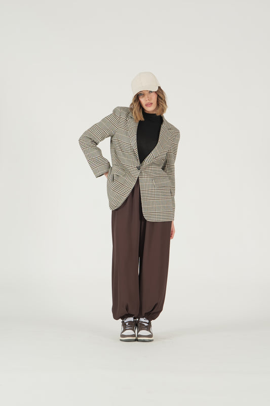 Pantalone con gamba a palloncino