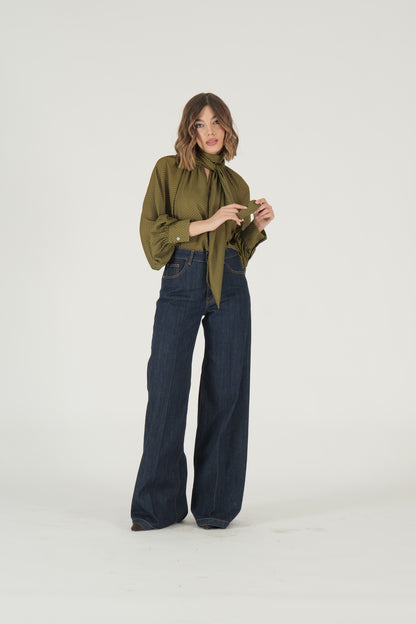 Jeans palazzo 5 tasche