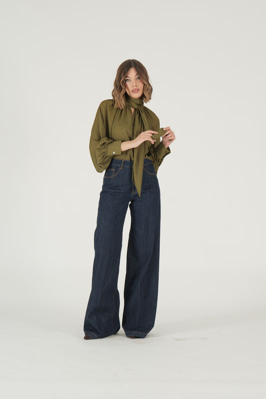 Jeans palazzo 5 tasche