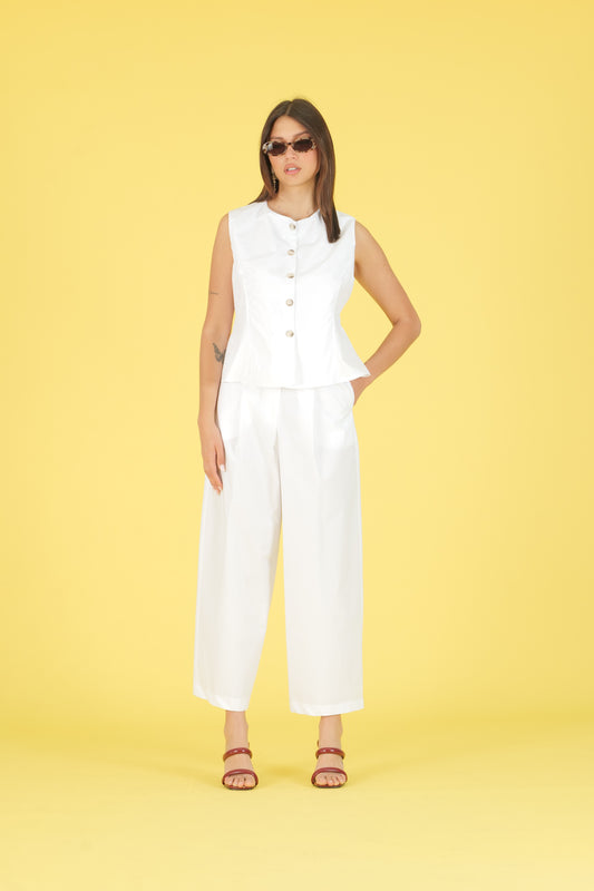 Pantaloni in popeline