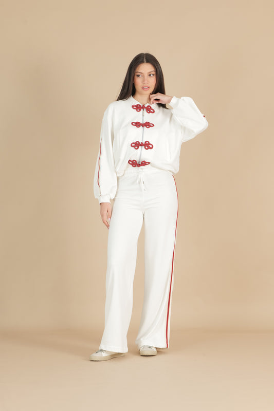 Pantalone tuta con banda