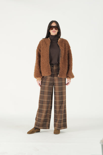 Pantalone palazzo a quadri