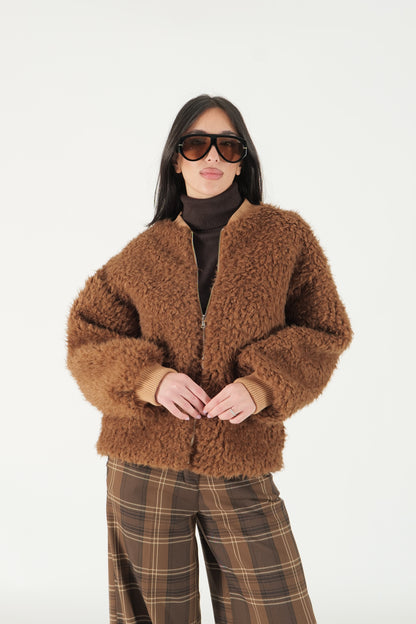 Bomber effetto teddy