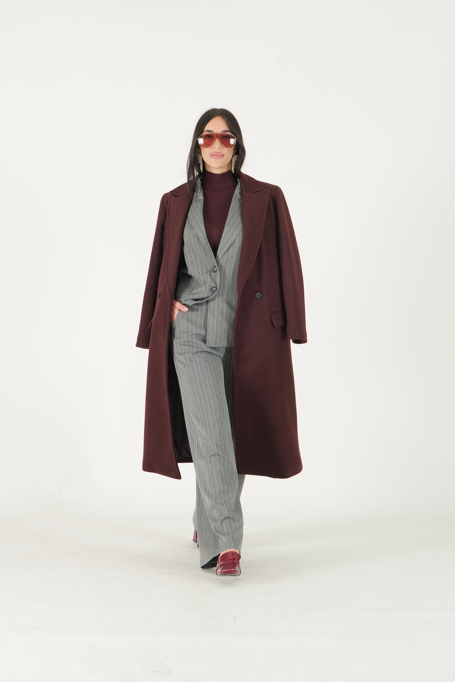 Cappotto lungo doppiopetto