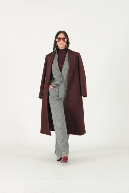 Cappotto lungo doppiopetto