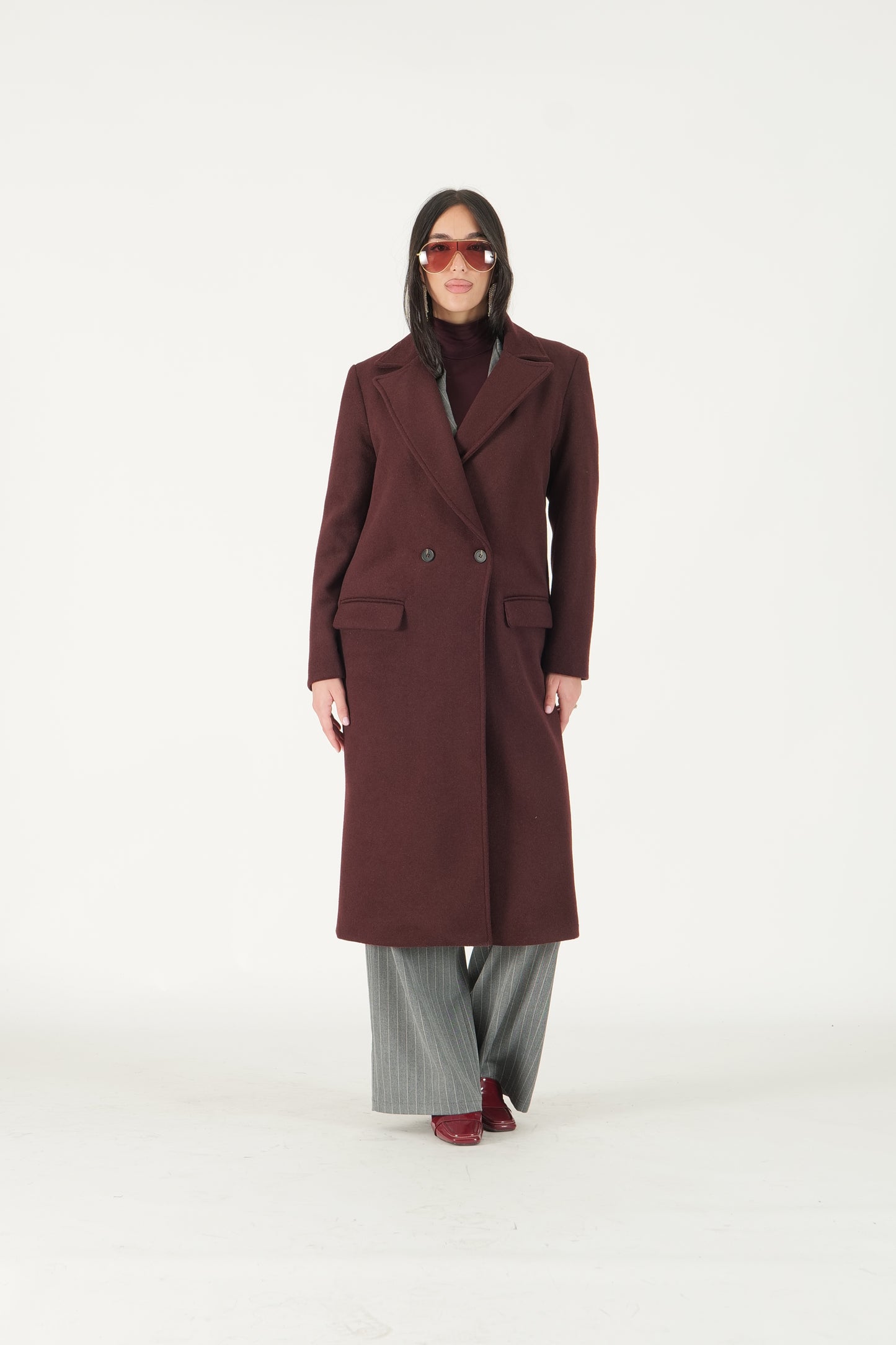 Cappotto lungo doppiopetto