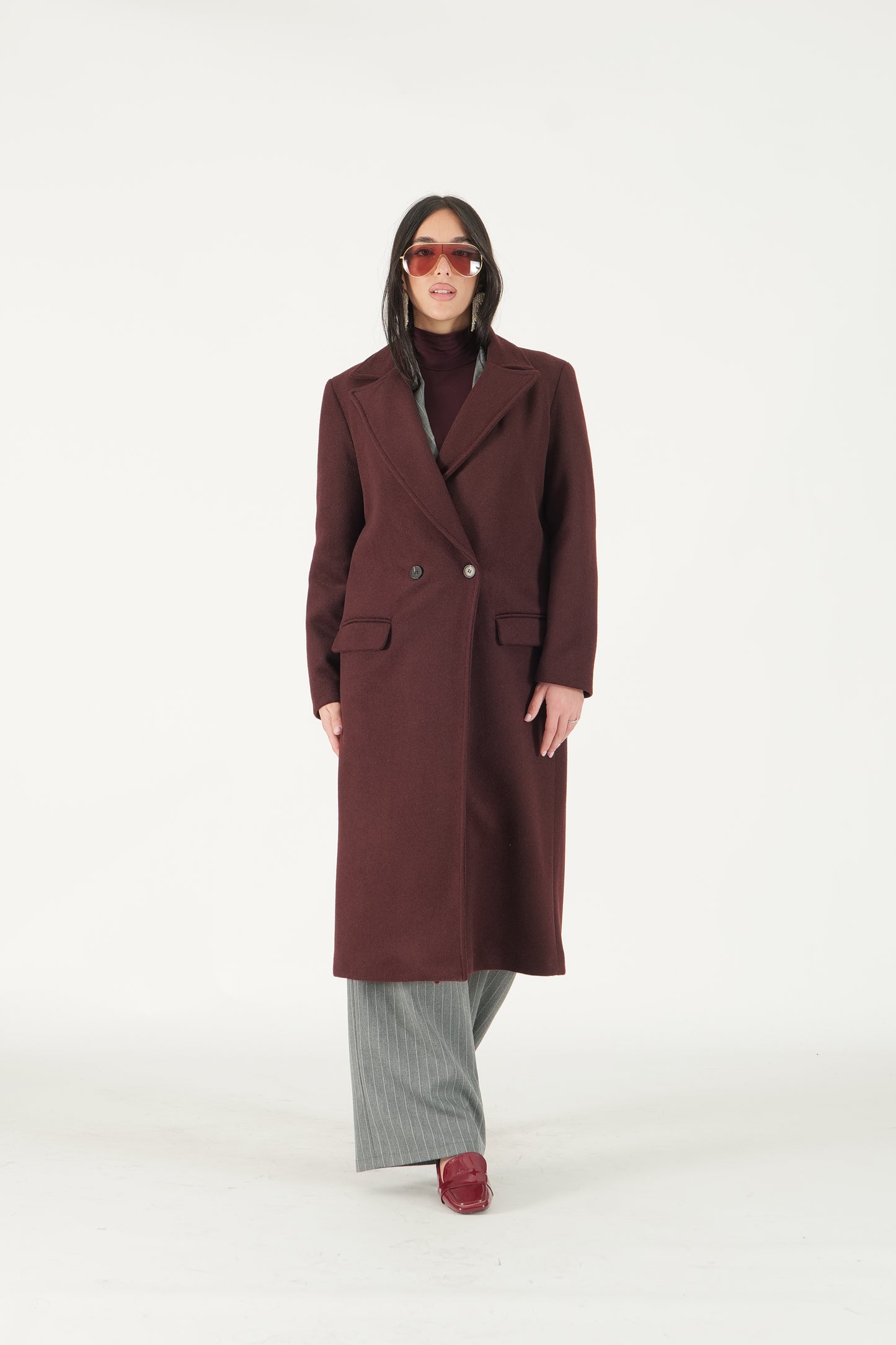 Cappotto lungo doppiopetto