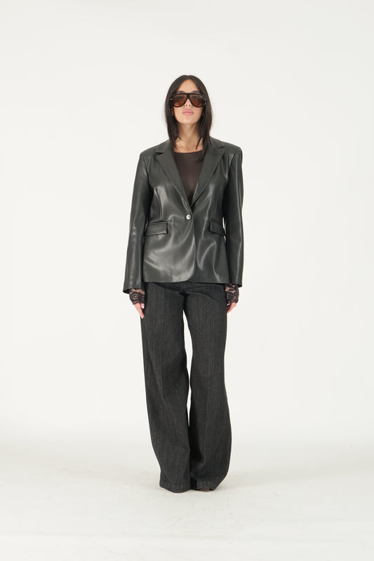 Blazer in pelle