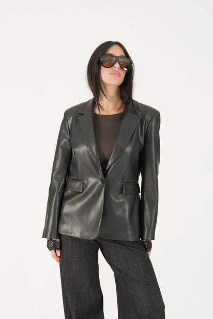 Blazer in pelle