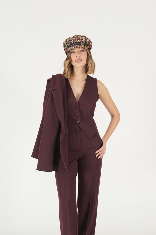 Gilet avvitato taglio sartoriale