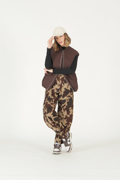 Gilet lungo con zip