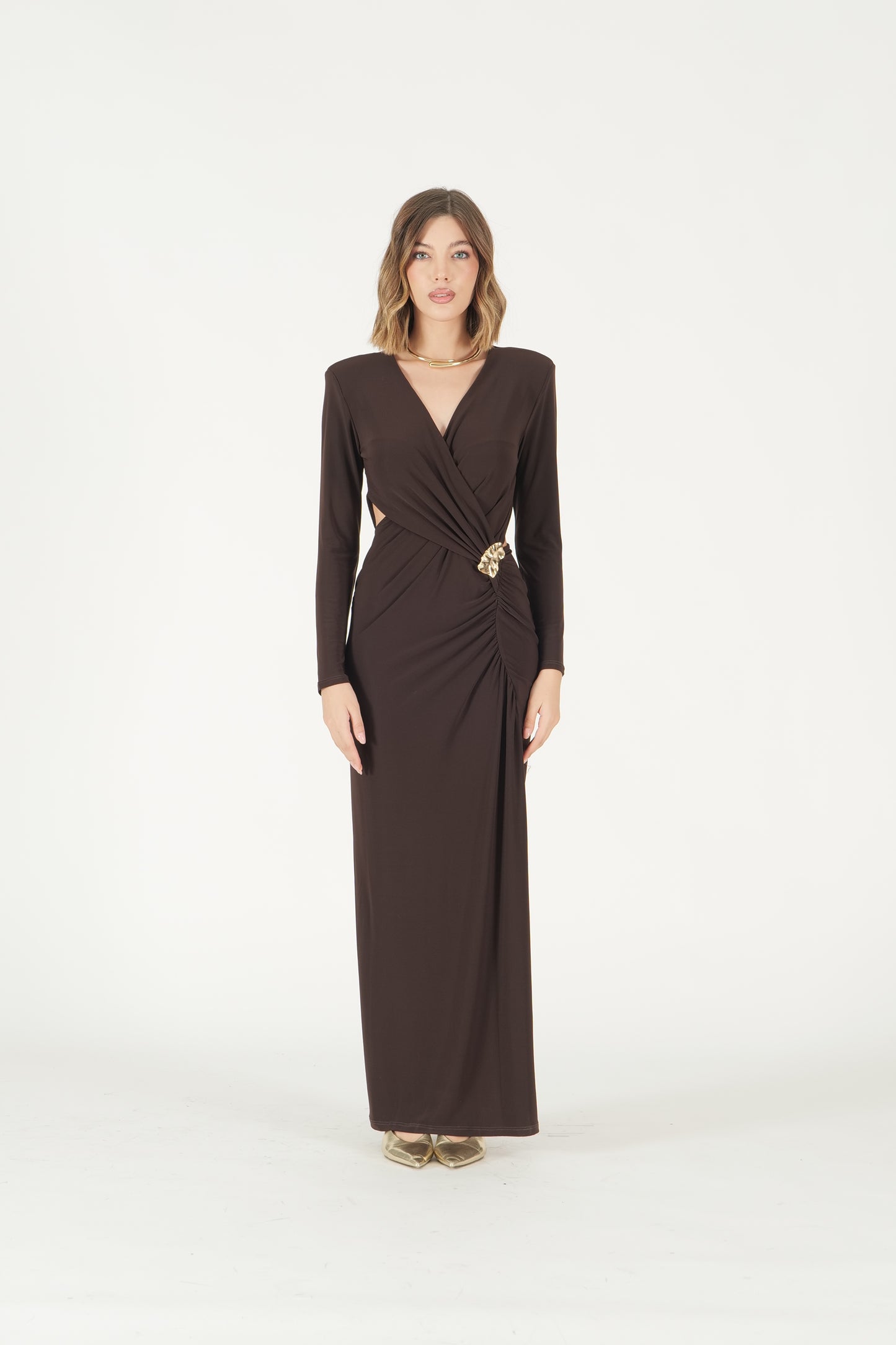 Abito lungo cut out