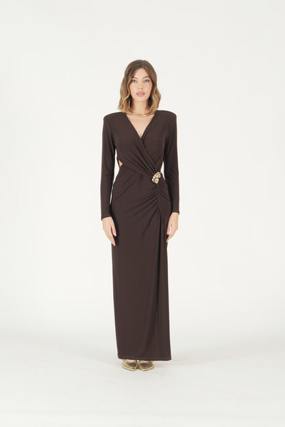 Abito lungo cut out