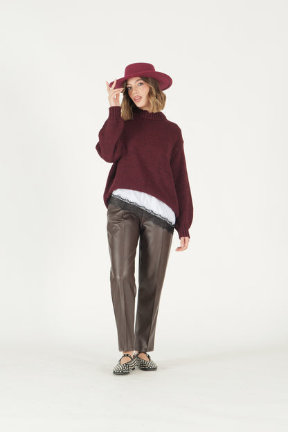 Maglione girocollo over