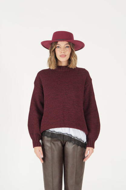 Maglione girocollo over