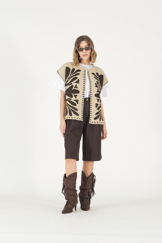 Gilet jacquard