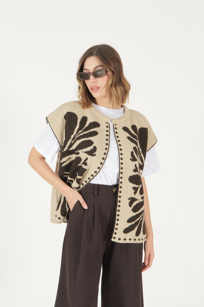 Gilet jacquard