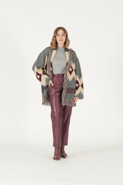 Cardigan jacquard