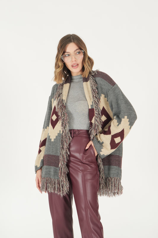 Cardigan jacquard