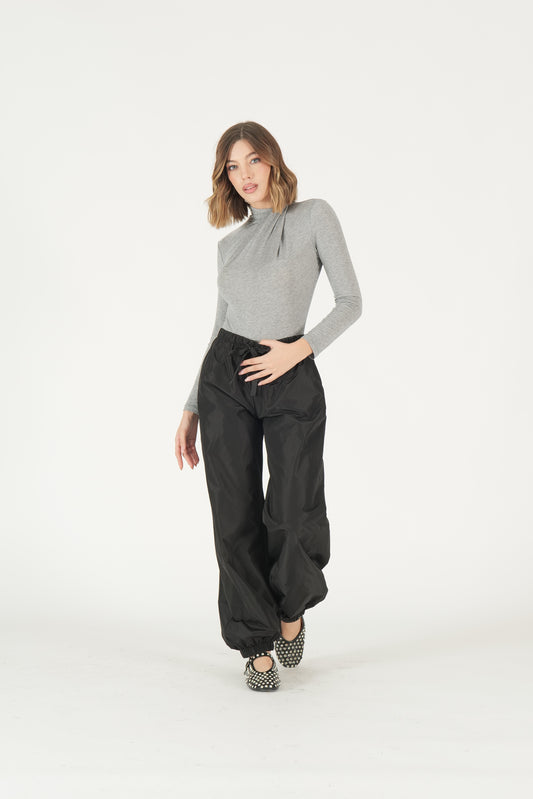 Pantaloni a palloncino drappeggiati