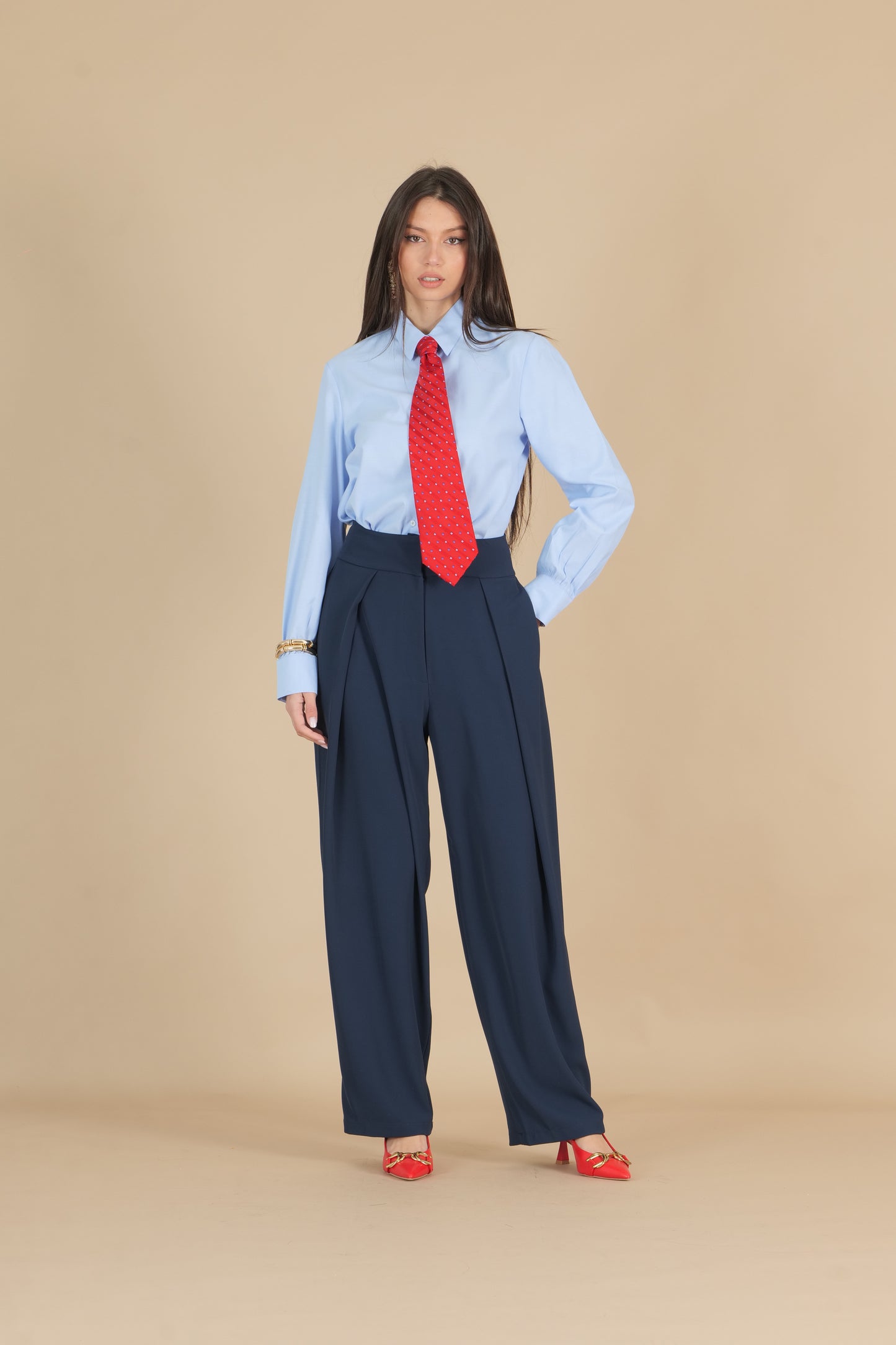 Pantaloni a pieghe