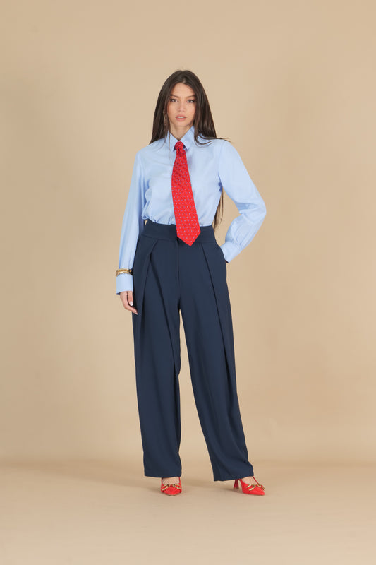 Pantaloni a pieghe