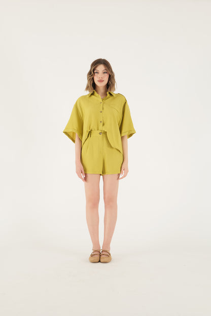 Camicia con manica svasata