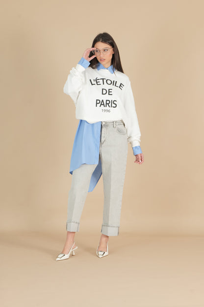 Jeans con risvolto